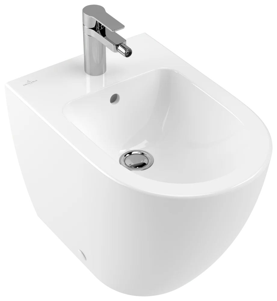 Villeroy & Boch Subway 2.0 Bidet bodenstehend oval Weiß Alpin CeramicPlus