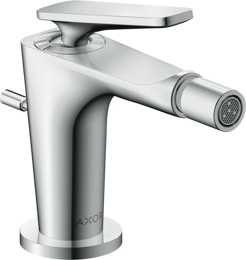 Hansgrohe AXOR Citterio C Bidetmischer Einhebel chrom, Ausladung 113 mm, Auslaufhöhe 95 mm, Laminarstrahl, max. Durchfluss 7,5 l/min, Keramikmischsystem, für Durchlauferhitzer geeignet