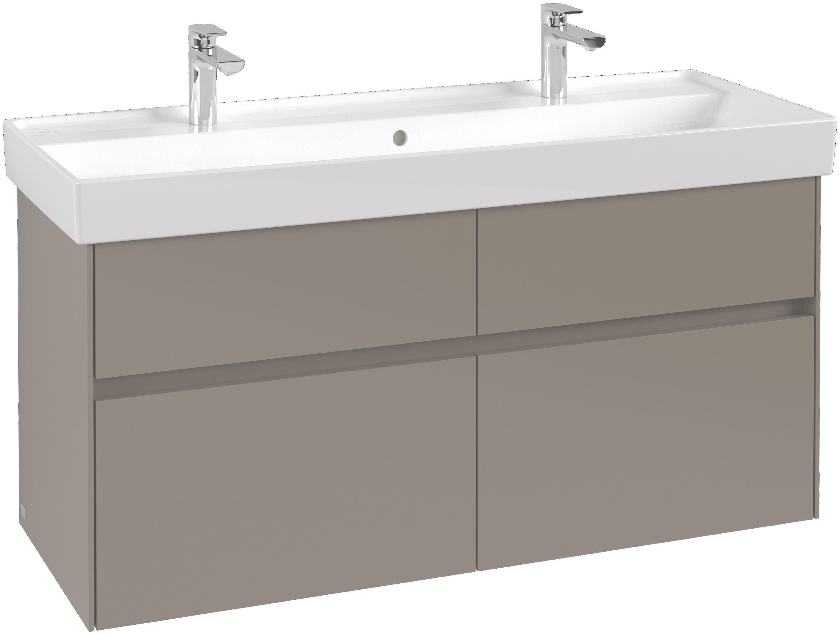 Villeroy & Boch Waschtischunterschrank „Collaro“ für Schrankwaschtisch 115,4 × 54,6 × 44,4 cm für Waschtischposition mittig in mittig