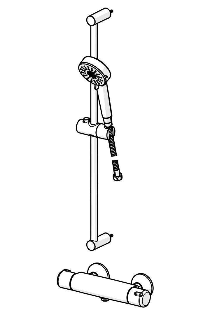 HansaBASIC Duscharmatur HansaBASIC 5515 3-strahlig DN15 Chrom HansaBASIC Duscharmatur HansaBASIC 5515 3-strahlig DN15 Chrom