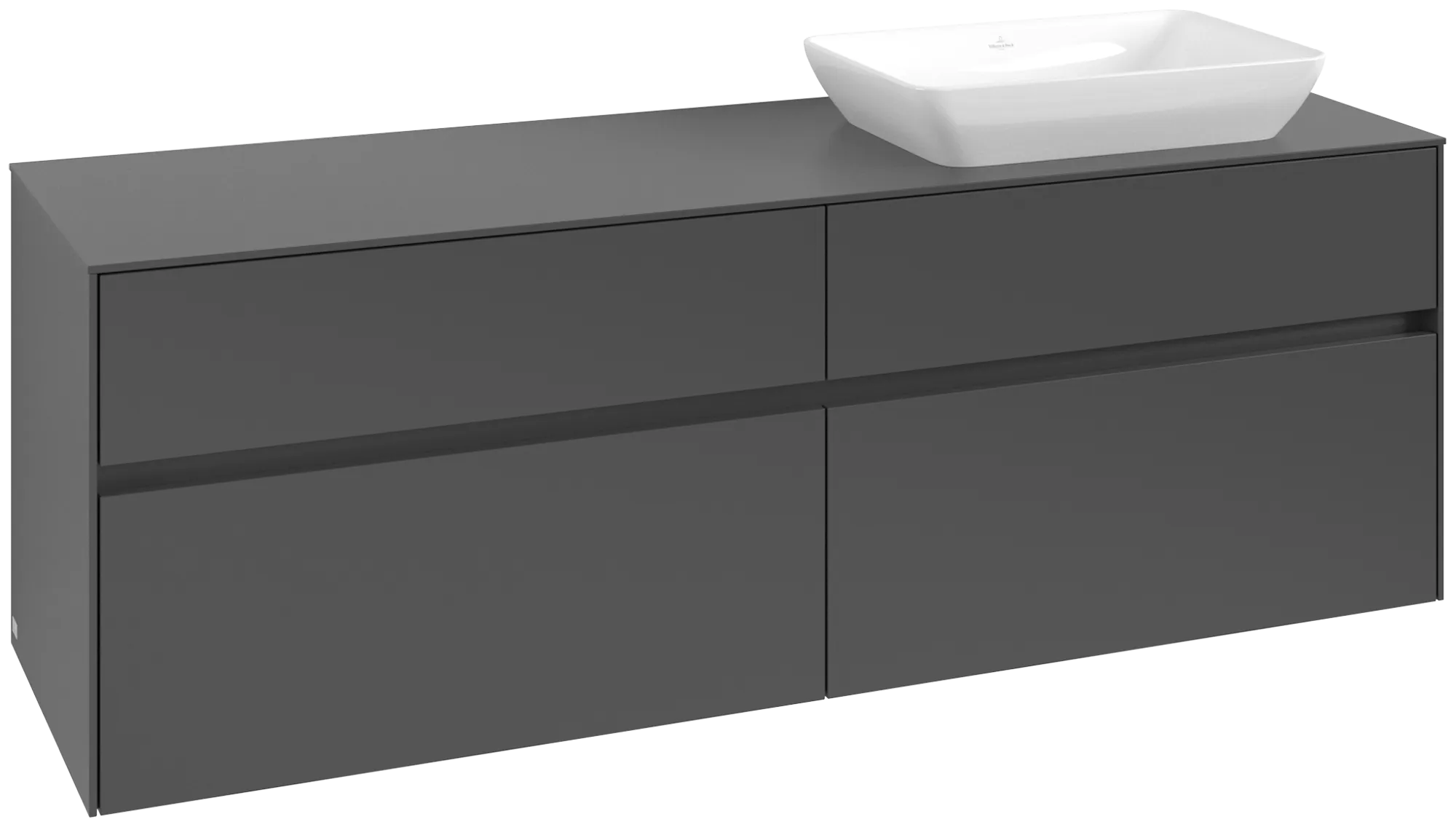 Villeroy & Boch Collaro Waschbeckenunterschrank C122B0, 1600x548x500mm, Graphite