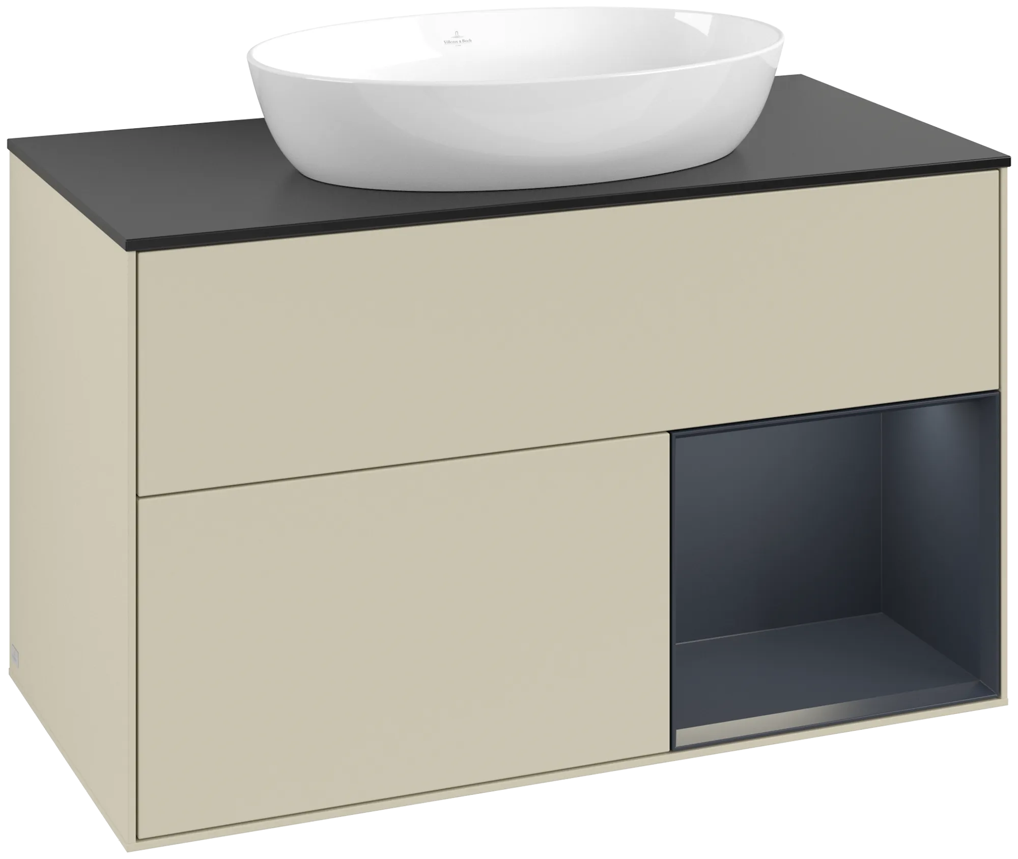 Villeroy & Boch Finion Waschbeckenunterschrank GA2, 1000x603x501mm, Silk Grey Matt Lacquer