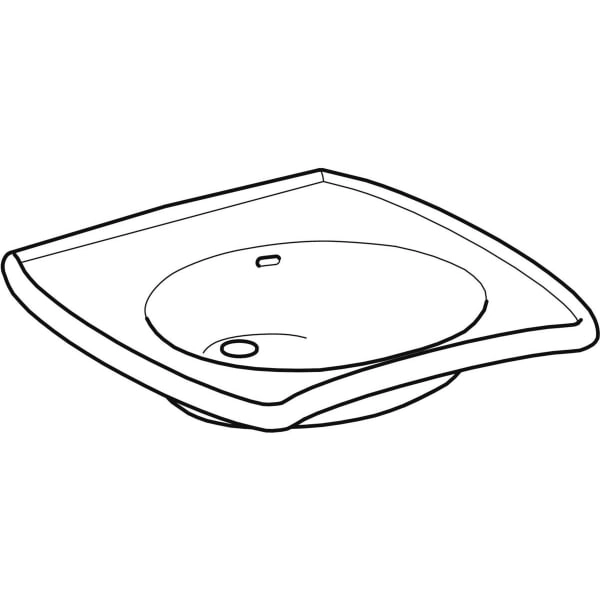 Wandwaschtisch „Vitalis“, rechteckig 55 × 55 cm