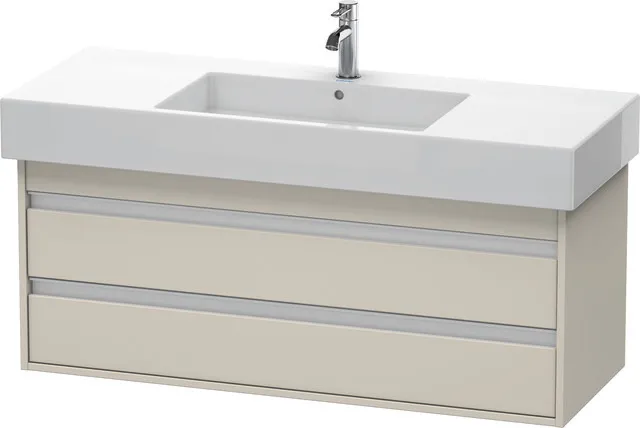 Duravit Waschtischunterschrank wandhängend „Ketho“ 120 × 48 × 45,5 cm Taupe Matt