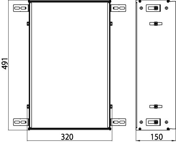 emco Einbaurahmen für Unterputz-Module „asis module 300“ 32 × 49,1 × 15 cm