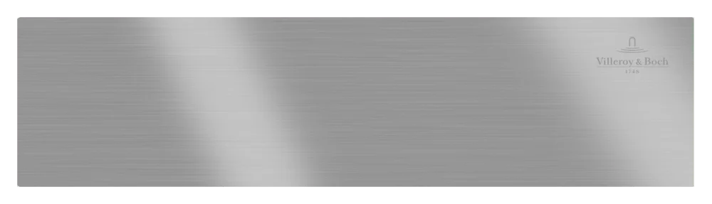Villeroy & Boch Designblende Wallway, Serie Zubehör, Chrom Edelmatt, 130 x 331 x 50 mm, Höhe 50 mm