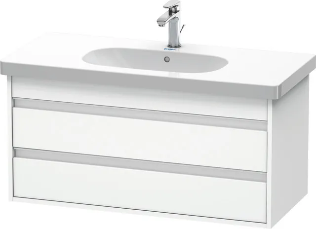 Duravit Waschtischunterschrank wandhängend „Ketho“ 100 × 48 × 45,5 cm Weiß Matt Duravit Waschtischunterschrank wandhängend „Ketho“ 100 × 48 × 45,5 cm Weiß Matt