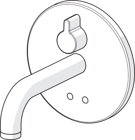 HansaELECTRA Waschtischarmatur Hansaelectra FM-Set f. WT-Batt. 8181 Rosette rund 3V, BT Ausl. 170mm Chrom HansaELECTRA Waschtischarmatur Hansaelectra FM-Set f. WT-Batt. 8181 Rosette rund 3V, BT Ausl. 170mm Chrom