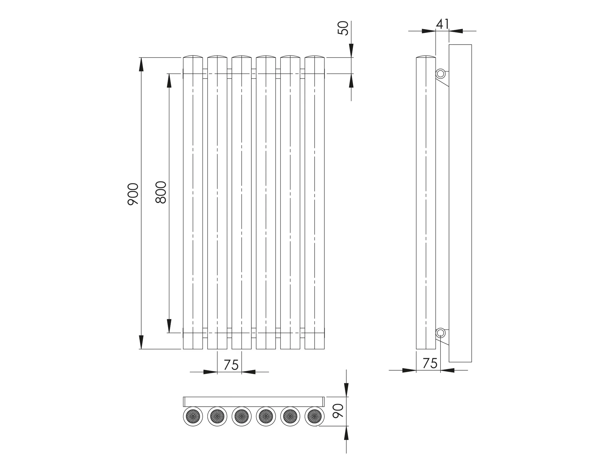 ASW Hygieneheizkörper „Climaster“ C1E 28,5 × 90 cm ASW Hygieneheizkörper „Climaster“ C1E 28,5 × 90 cm