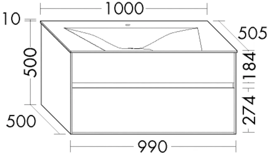 burgbad rc40Solitaire Migu-Waschtisch inkl. WTU SGAE100 burgbad rc40Solitaire Migu-Waschtisch inkl. WTU SGAE100