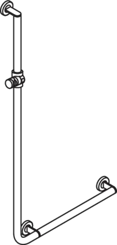 HEWI Haltegriff Ausführung rechts „System 900“ in Dunkelgrau Perlglimmer tiefmatt / Schwarz matt HEWI Haltegriff Ausführung rechts „System 900“ in Dunkelgrau Perlglimmer tiefmatt / Schwarz matt