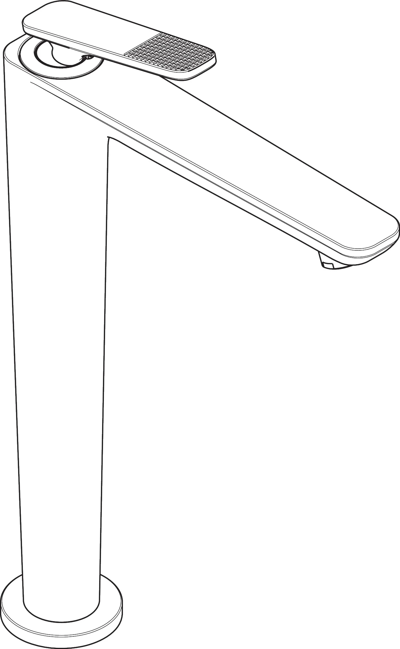 Hansgrohe AXOR Citterio C Einhebel-Waschtischmischer 250, Chrom, Ausladung 158 mm, Auslaufhöhe 250 mm