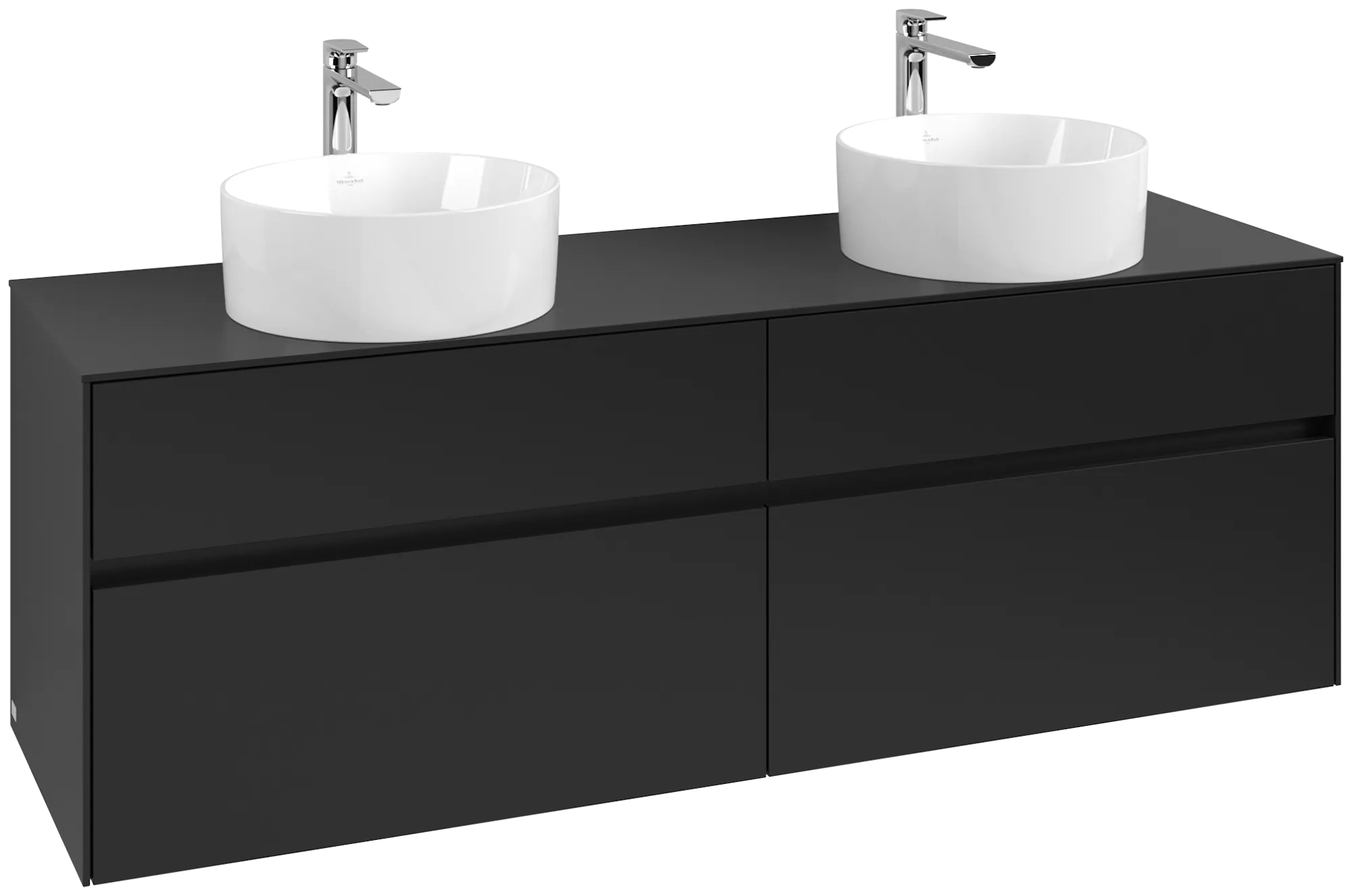 Villeroy & Boch Collaro Waschbeckenunterschrank C052B0, 1600 x 548 x 500 mm, Volcano Black