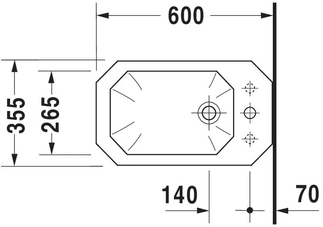 Duravit Stand-Bidet „1930“, Befestigung sichtbar 35,5 × 60 × 39 cm Duravit Stand-Bidet „1930“, Befestigung sichtbar 35,5 × 60 × 39 cm