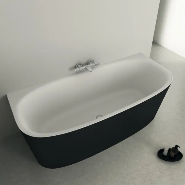 Ideal Standard Badewanne „Dea“ 80 × 180 cm in Schwarz Matt