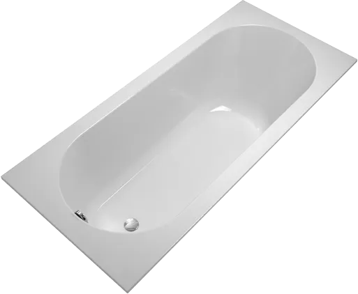 Villeroy & Boch Badewanne „Oberon“ rechteck 170 × 75 cm, Fußablauf