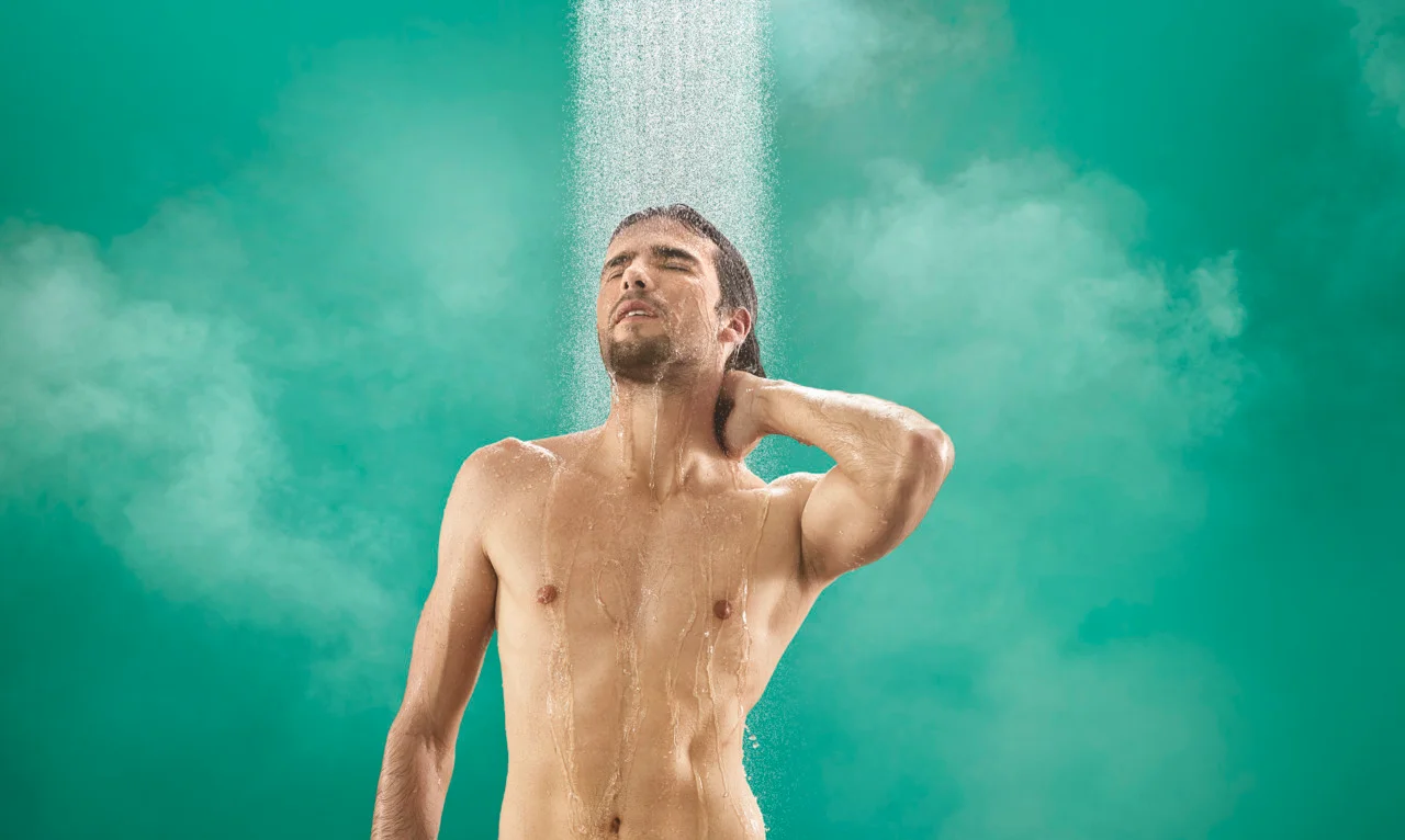 Hansgrohe Pulsify S Kopfbrause 260 mm, 2 Strahlarten, PowderRain & Intense PowderRain, Mattweiß, Wandanschluss für iBox universal
