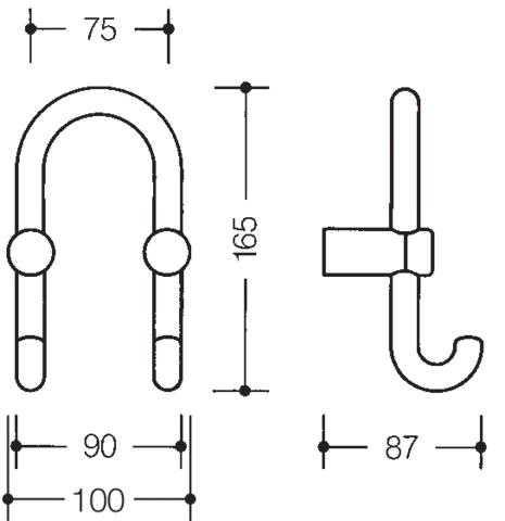 HEWI Handtuchhaken „Serie 801“