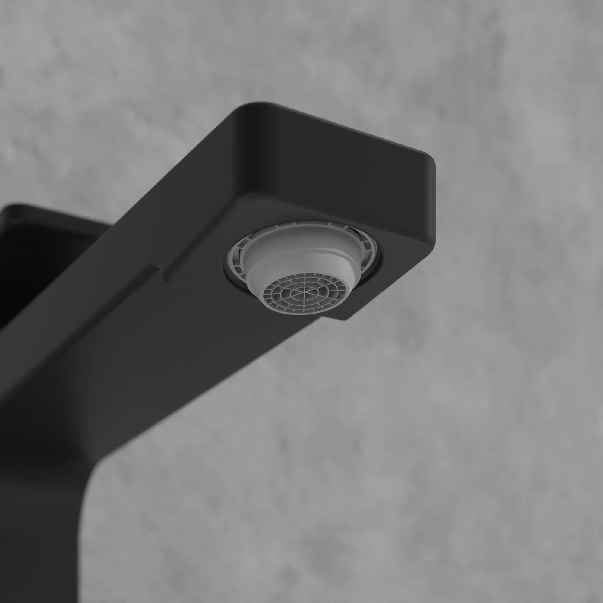 Einhand-Waschtischarmatur „Architectura Square“ 21,1 cm Ausladung 176 mm in Matt Black Einhand-Waschtischarmatur „Architectura Square“ 21,1 cm Ausladung 176 mm in Matt Black