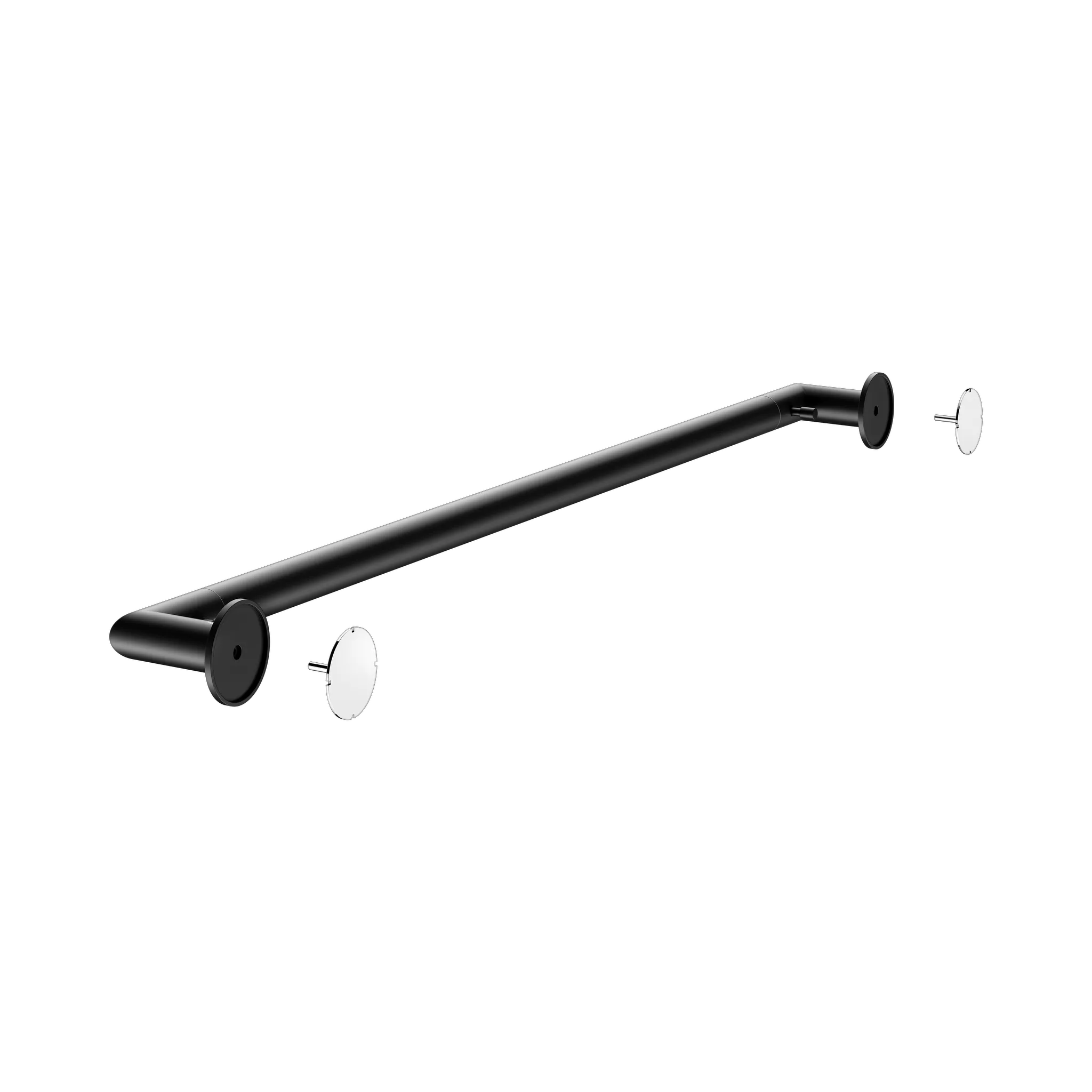 REVA 12801370800 Badetuchhalter mit integriertem Haken 800 mm schwarz