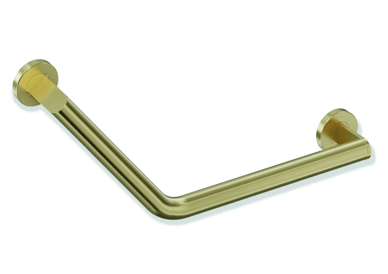 HEWI Winkelgriff System 900 PG93, Edelstahl, PVD, Achsmaße 620 mm und 283 mm, Winkel 135°, D: 32 mm, Ausführung rechts, HEWI Farbe LP (Messing gebürstet) HEWI Winkelgriff System 900 PG93, Edelstahl, PVD, Achsmaße 620 mm und 283 mm, Winkel 135°, D: 32 mm, Ausführung rechts, HEWI Farbe LP (Messing gebürstet)