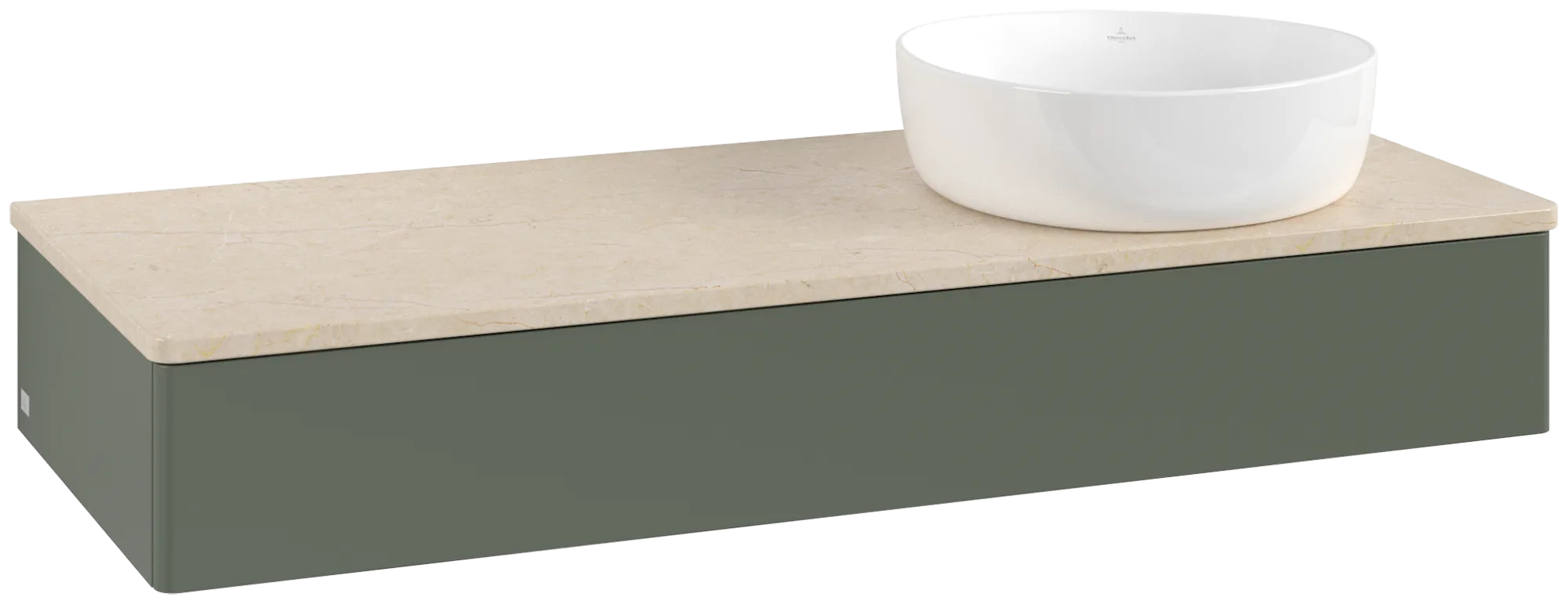 Villeroy & Boch Antao Waschbeckenunterschrank L12_1, 1200x190x500mm, Leaf Green Matt/Lacquer