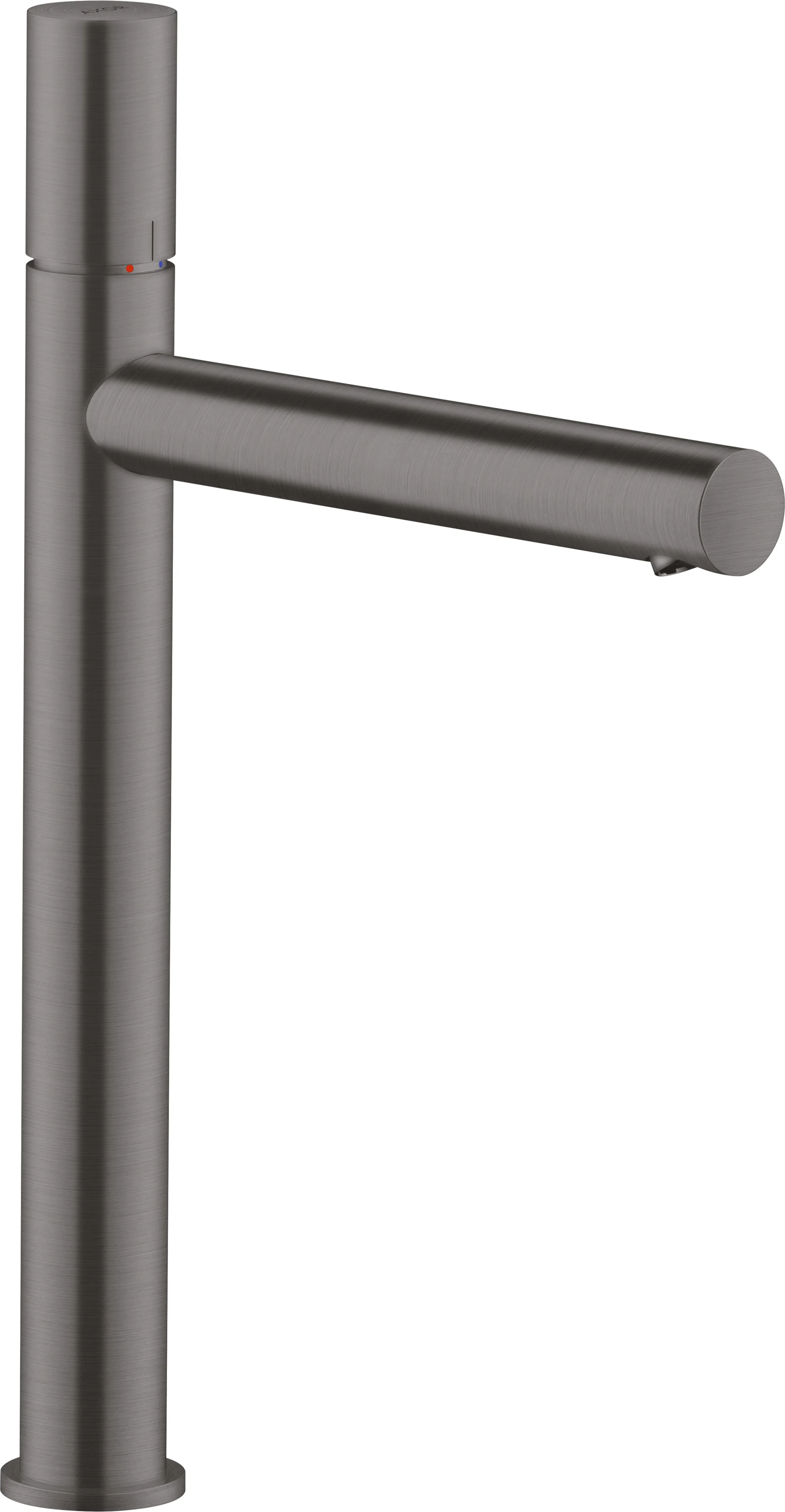 Hansgrohe AXOR Uno Einhebel-Waschtischmischer 260, Brushed Black Chrome, Ausladung 198 mm, Auslaufhöhe 259 mm, Zerogriff, Laminarstrahl, max. Durchflussmenge 5 l/min