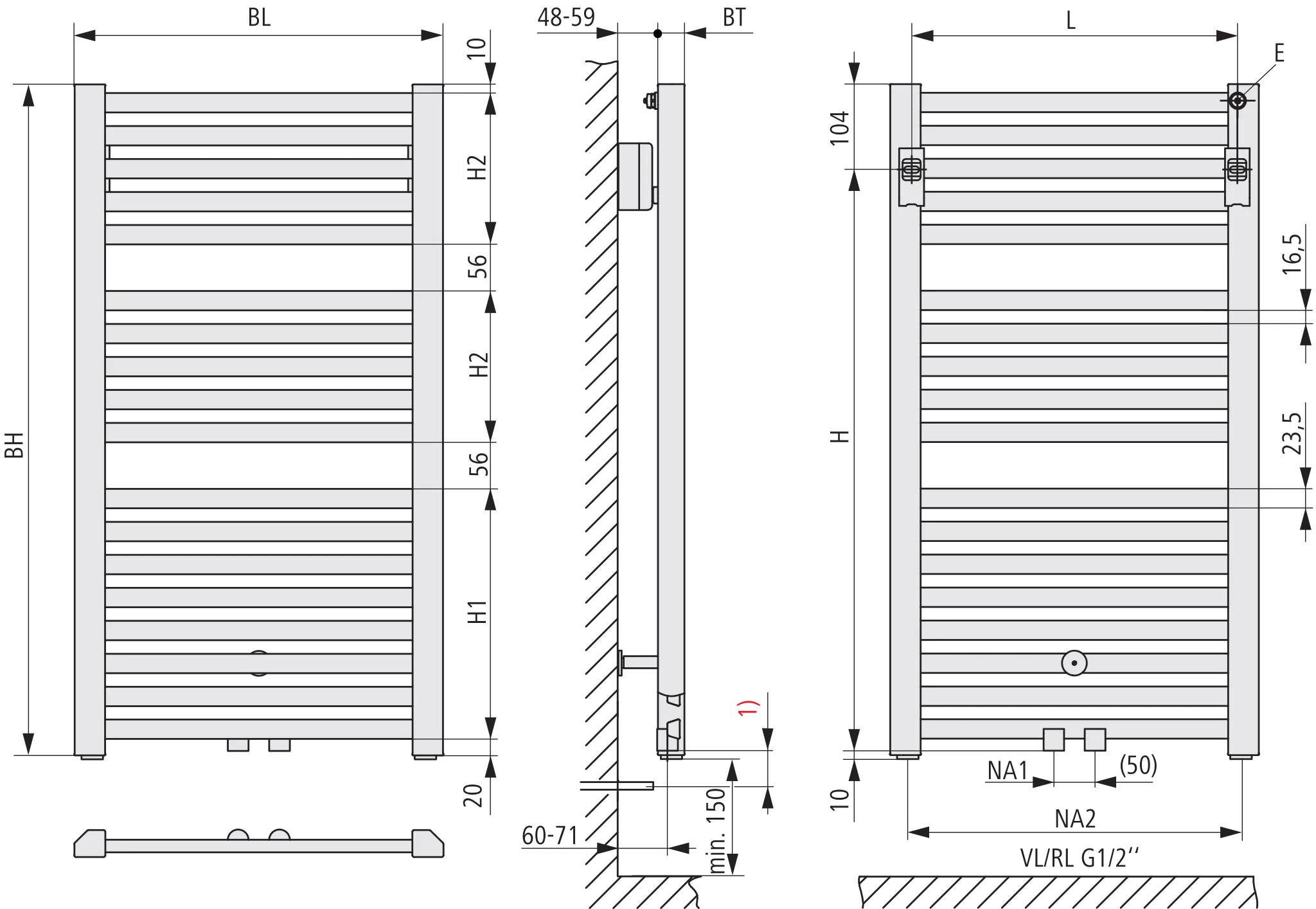 Kermi Design-Heizkörper „Geneo® quadris“ 44,7 × 81,4 cm in Weiß Kermi Design-Heizkörper „Geneo® quadris“ 44,7 × 81,4 cm in Weiß