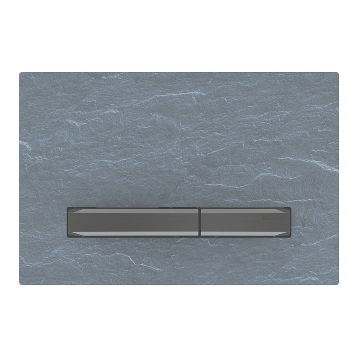 Sigma50 Betätigungsplatte für 2-Mengen-Spülung, Metallfarbe schwarzchrom: schwarzchrom, Mustang-Schiefer Sigma50 Betätigungsplatte für 2-Mengen-Spülung, Metallfarbe schwarzchrom: schwarzchrom, Mustang-Schiefer