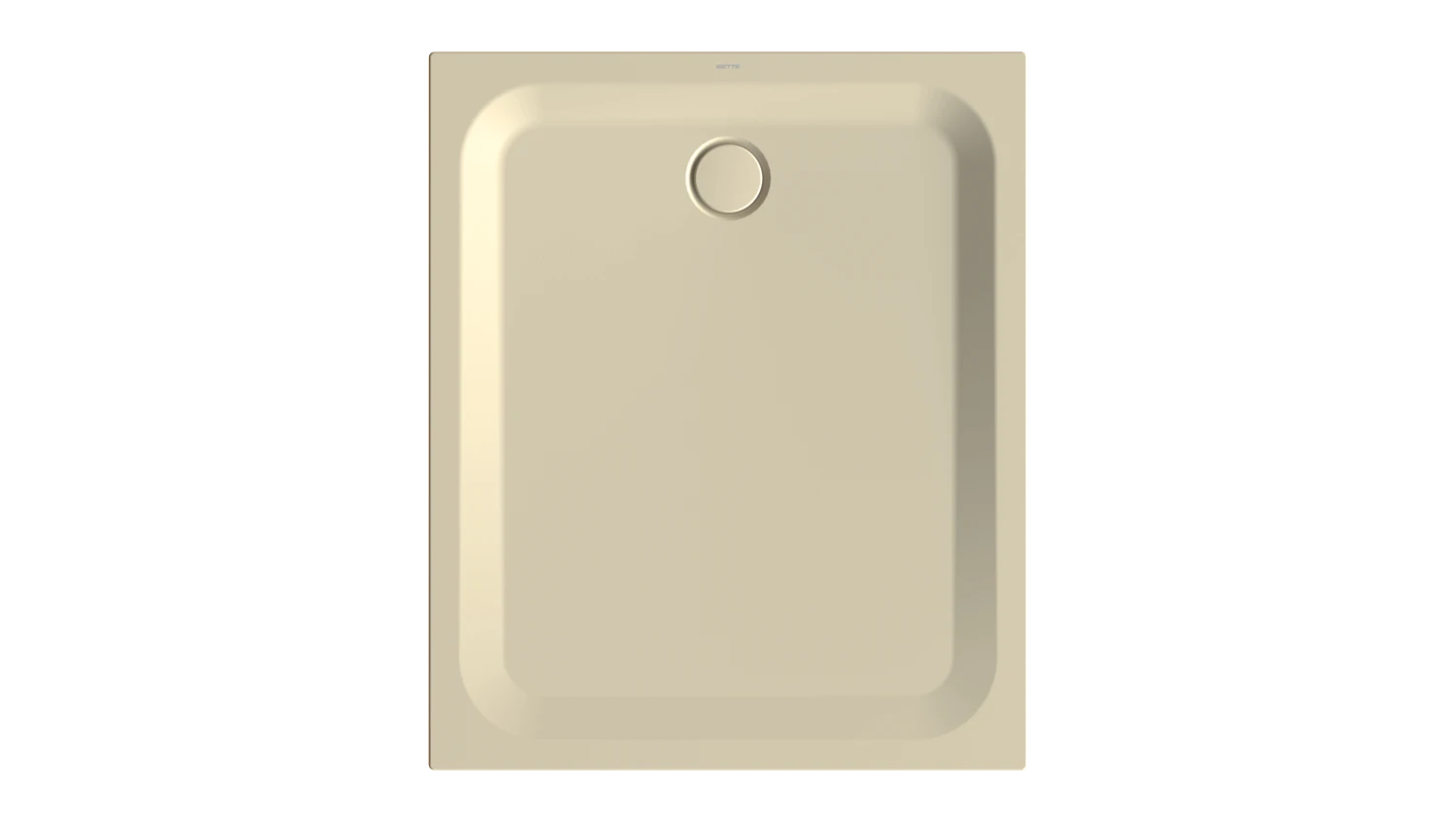 Bette rechteck Duschwanne „BetteUltra“ 1200 × 1000 mm ohne Oberflächenbeschichtung, ohne Oberflächenveredelung, mit Wannenträger, in Cream