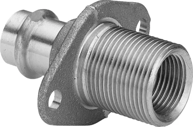 „Sanpress“ Wanddurchführung mit 1 Muffe 15 mm × 1/2″ × 3/4″ × 30 mm „Sanpress“ Wanddurchführung mit 1 Muffe 15 mm × 1/2″ × 3/4″ × 30 mm