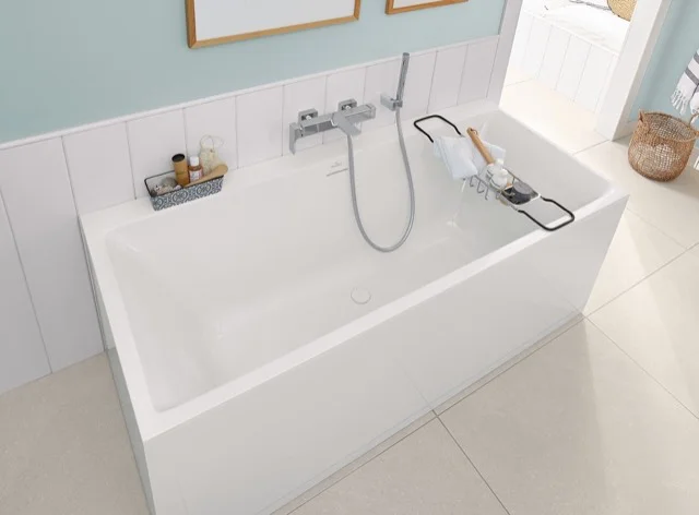 Villeroy & Boch Subway 3.0 Badewanne Rechteck, 1800x800x480mm, Duo, Weiß Alpin