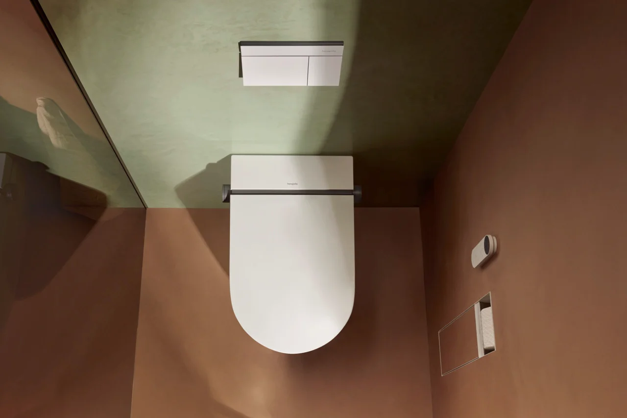 Hansgrohe LavaPura Element S Wand-Dusch-WC Komplettset, weiß, AquaHelix Flush, SmartClean, HygieneEffect