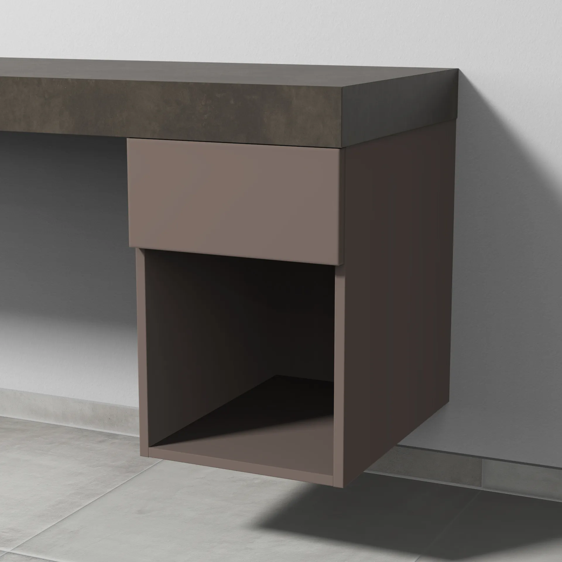 Sanipa Anbauschrank „2morrow“ 350 × 510 × 520 mm in Taupe (matt)