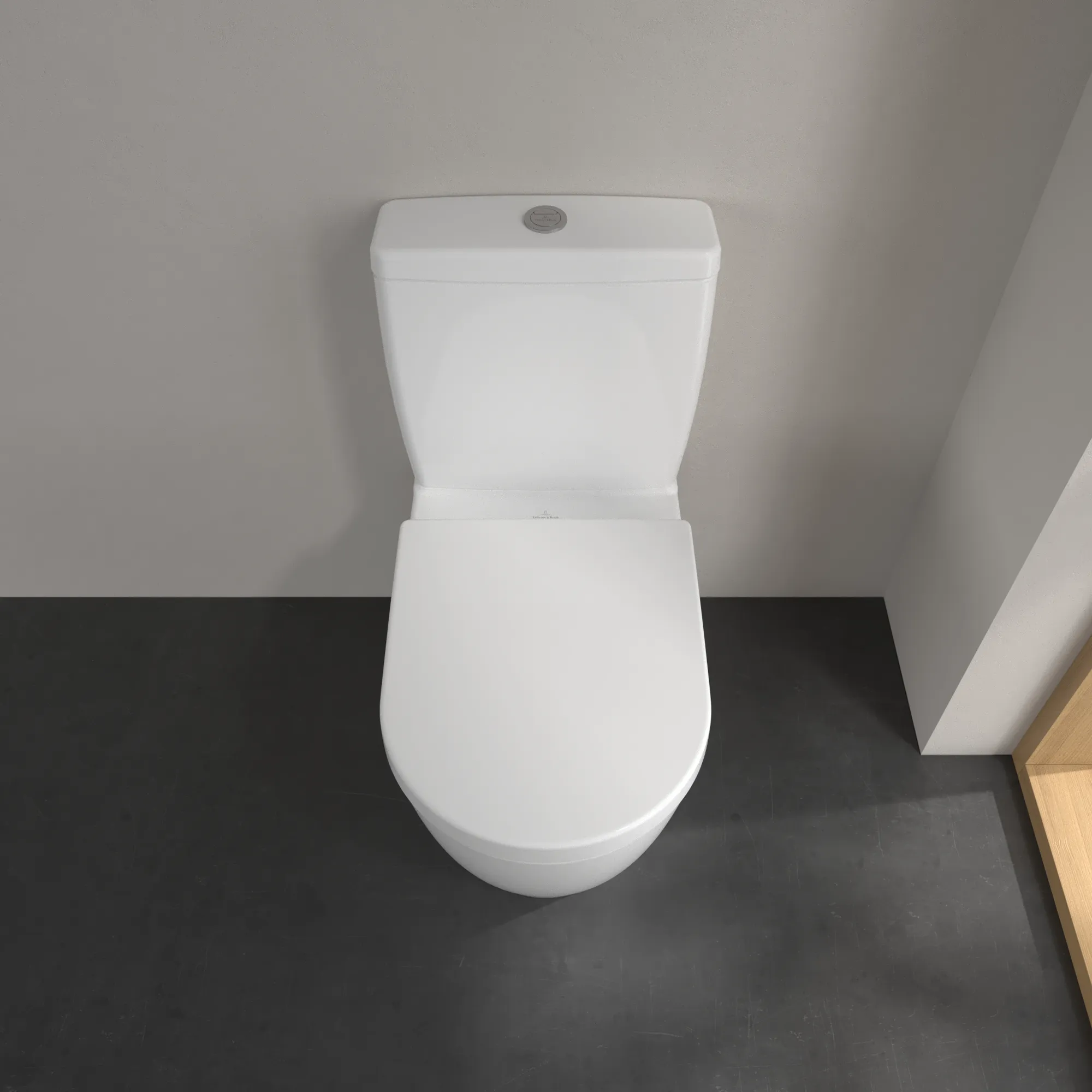 Stand-Tiefspül-WC DirectFlush „Avento“ 37 × 41 × 64 cm in Weiß Alpin, ohne Spülrand