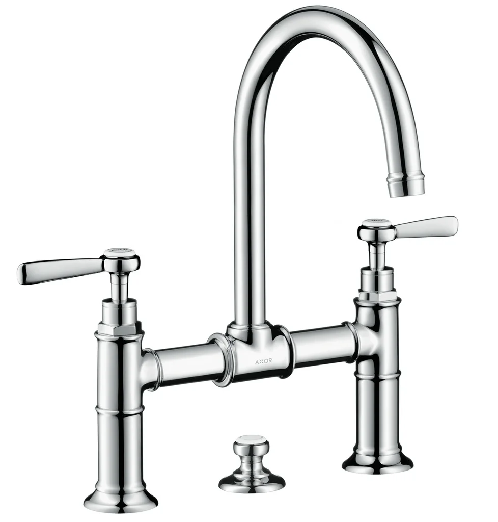 Hansgrohe AXOR Montreux 2-Griff Wannenarmatur Aufputz, Chrom, Ausladung 224 mm, Stichmaß 170 ±32 mm Hansgrohe AXOR Montreux 2-Griff Wannenarmatur Aufputz, Chrom, Ausladung 224 mm, Stichmaß 170 ±32 mm