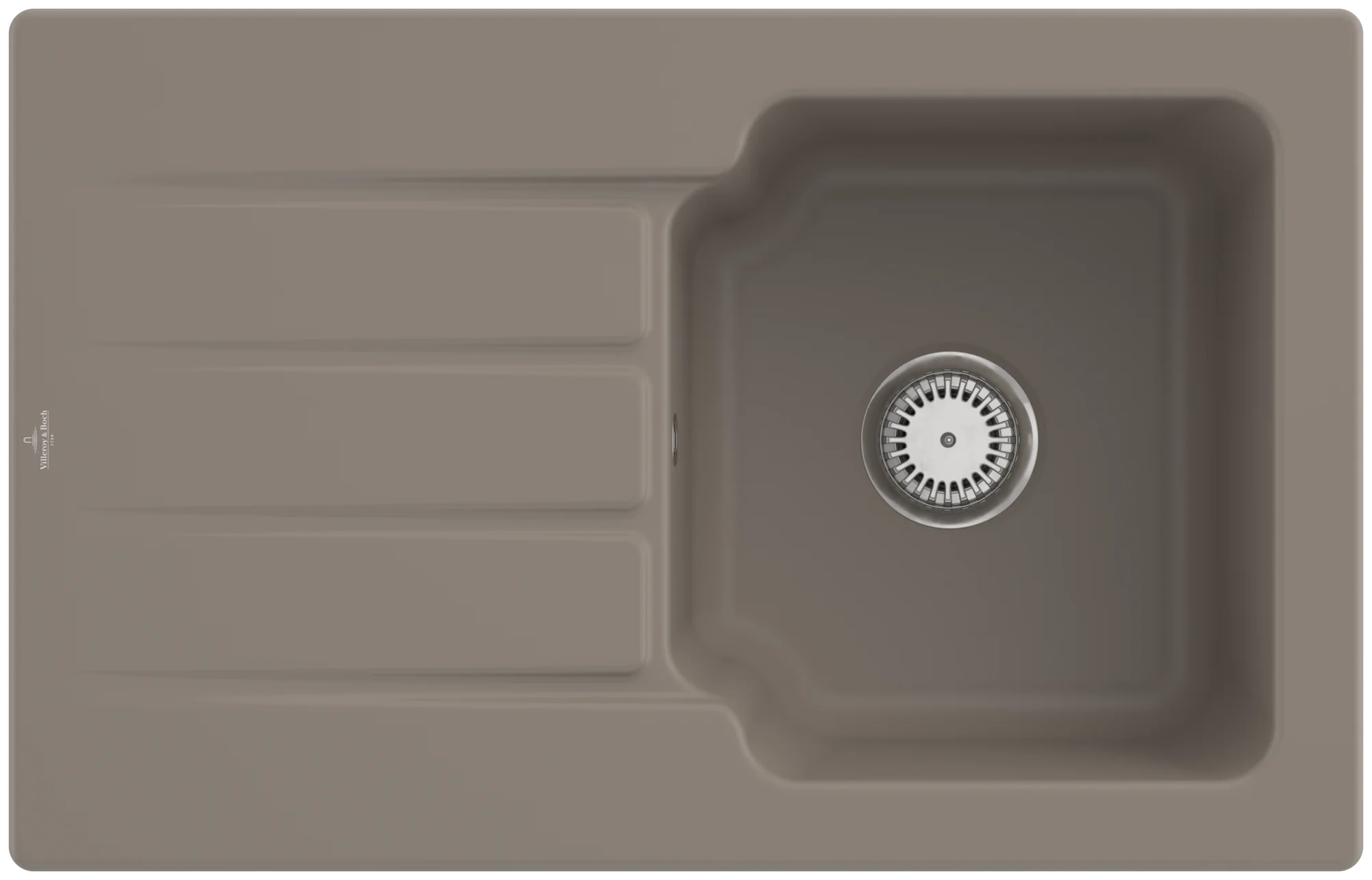 Villeroy & Boch Architectura 45 Einbauspüle, 800 x 510 mm, Keramik, Timber CeramicPlus