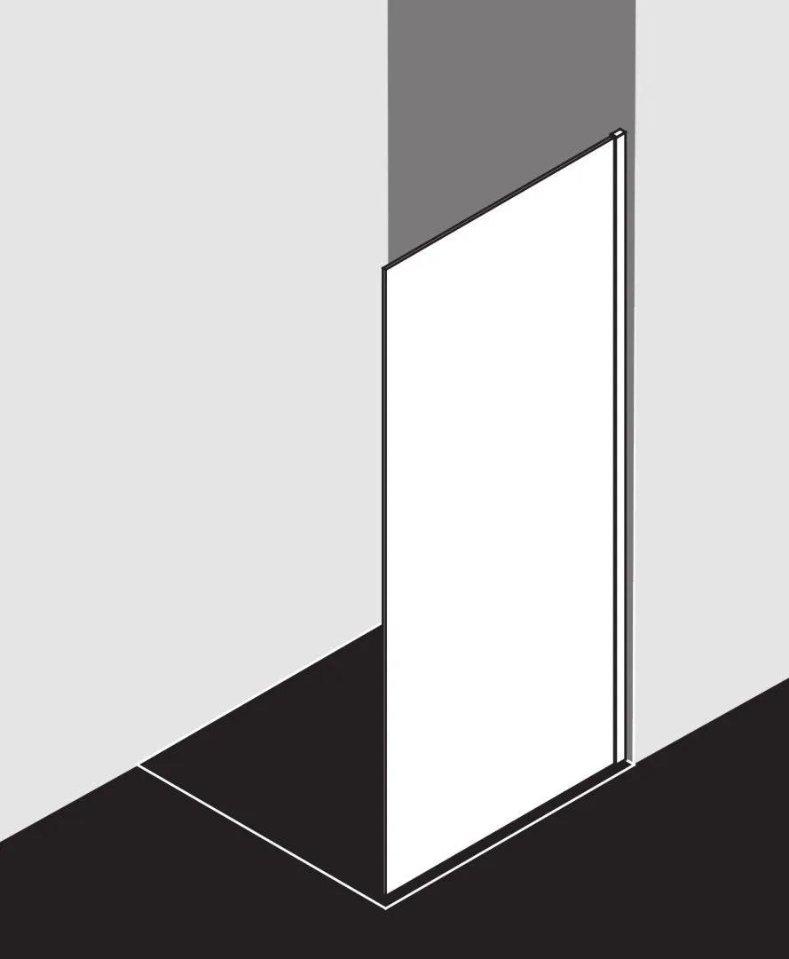 Kermi Duschdesign Walk-In-Duschkabine „WALK-IN XC“ Glas Klar, Profile Silber Mattglanz, BV: 380 - 390 mm WE: 390 - 400 mm H: 2000 mm