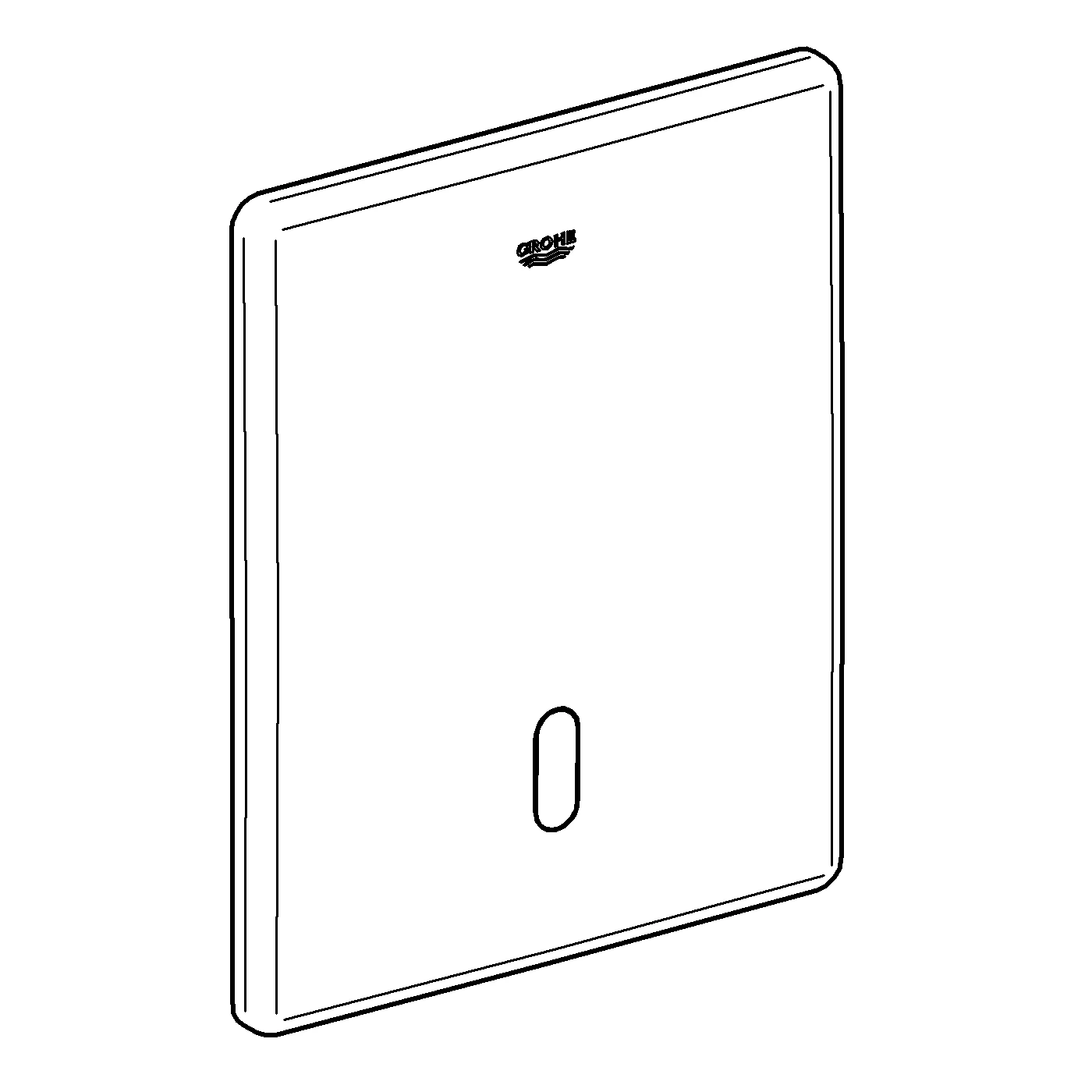 Infrarot-Elektronik Tectron Skate 38698_1, für WC-Spülkasten GD 2, mit Trafo 100-230 V AC, 50-60 Hz, 6 V DC, edelstahl