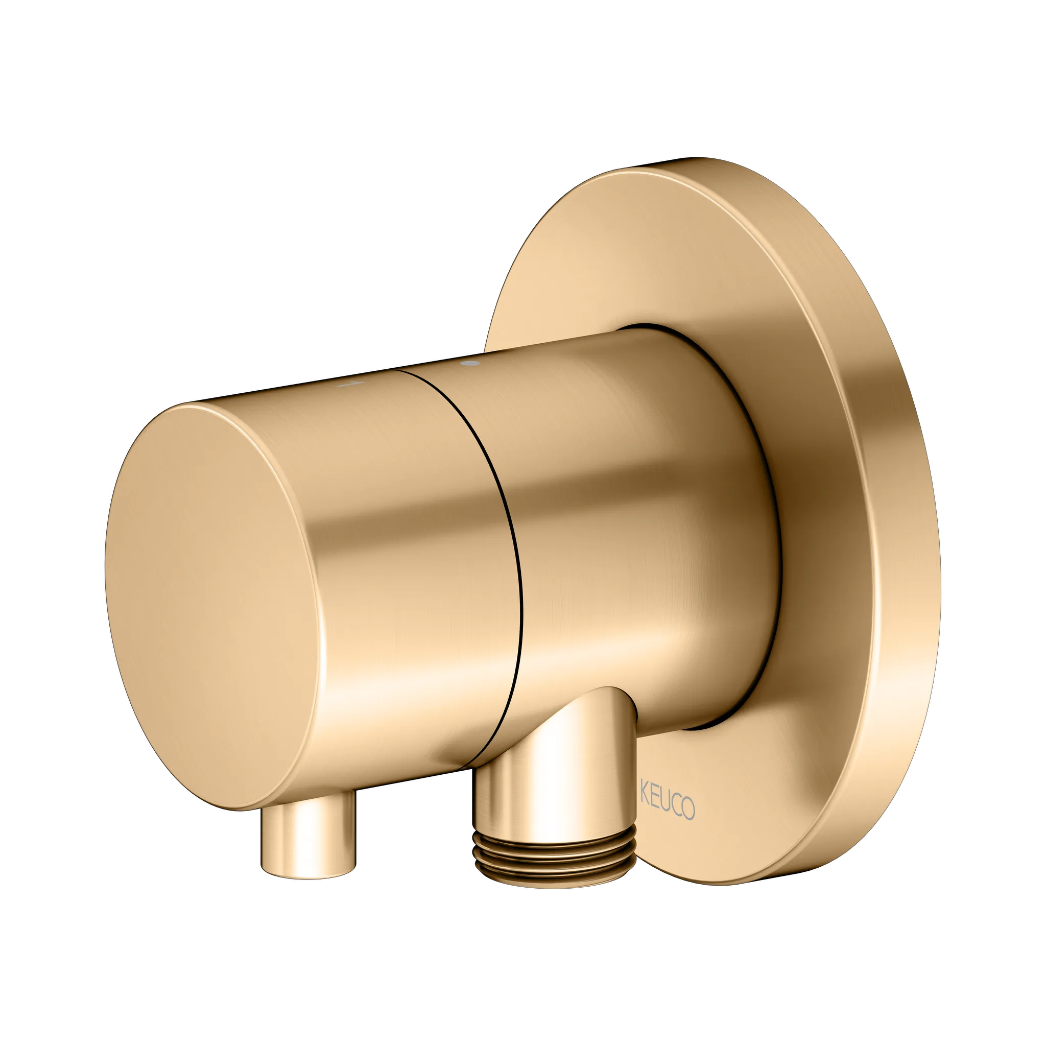 IXMO 2-Wege Umstellventil UP DN15 IXMO Comfort, rund Messing gebürstet