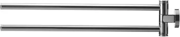 Duravit Handtuchhalter „D-Code“, Befestigung sichtbar, 2-armig 5 × 9 × 44,7 cm in chrom Duravit Handtuchhalter „D-Code“, Befestigung sichtbar, 2-armig 5 × 9 × 44,7 cm in chrom