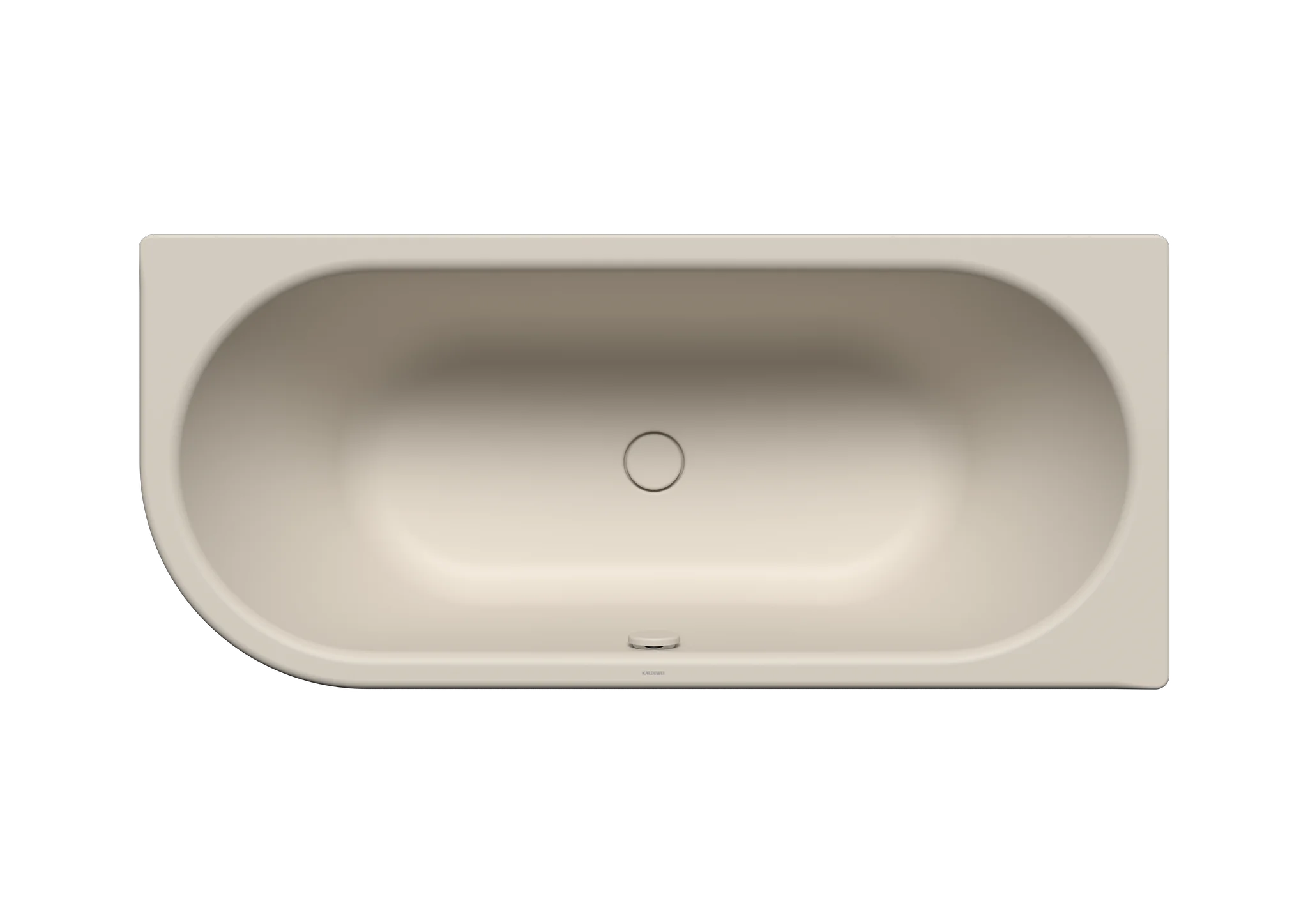 Kaldewei CENTRO DUO 1 LINKS Badewanne, oval, 1700x750 mm, warm grey 10, 460 mm Tiefe