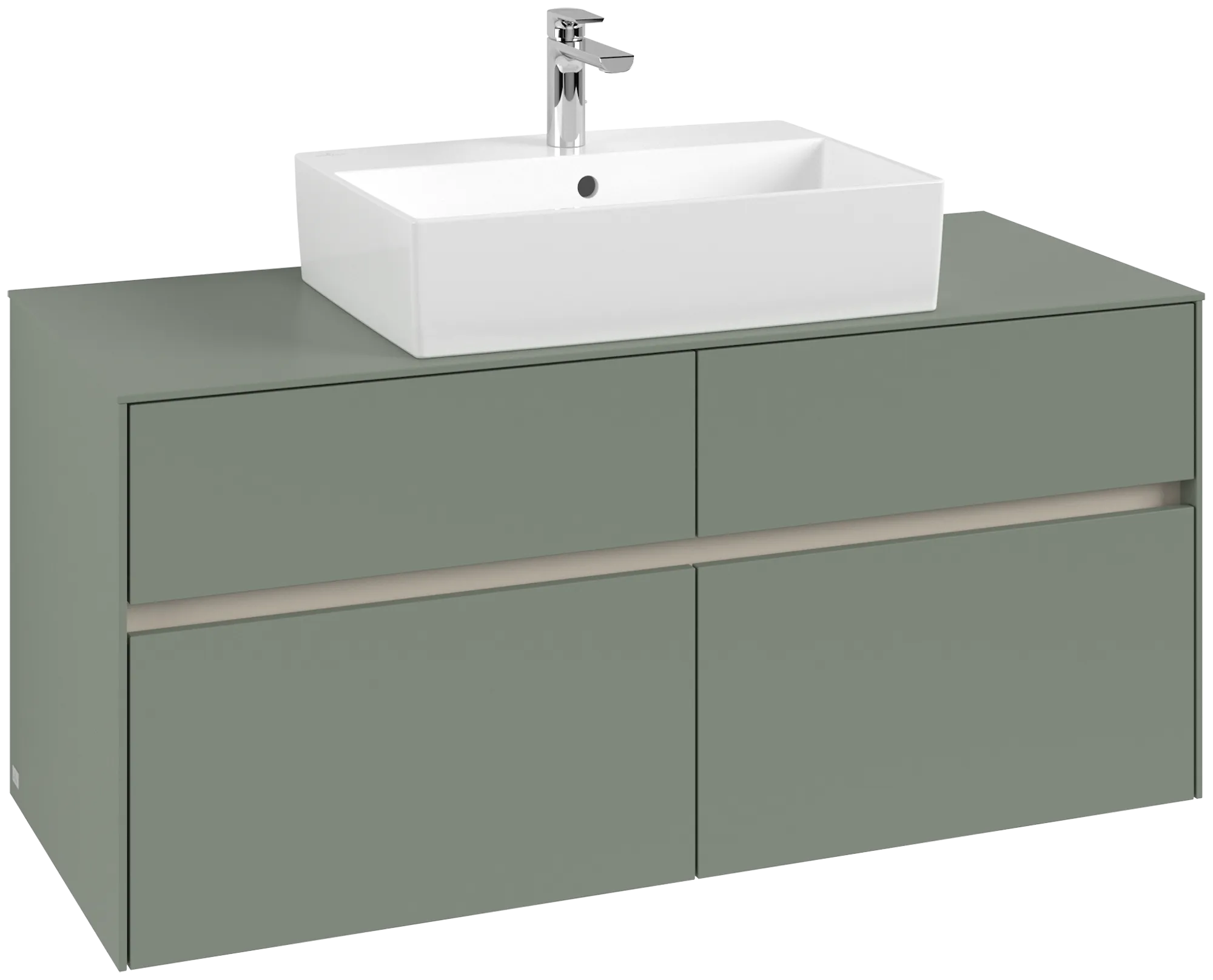 Villeroy & Boch Collaro Waschbeckenunterschrank C128B0, 1200x548x500mm, Soft Green