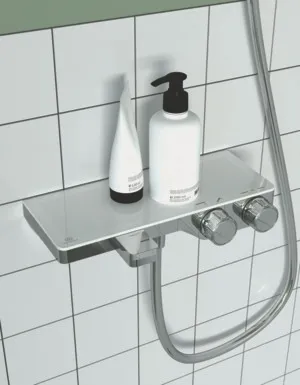 Badethermostat AP Ceratherm S200 mit Ablage Chrom Badethermostat AP Ceratherm S200 mit Ablage Chrom