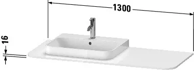 Duravit Konsole „Happy D.2 Plus“ in Weiß Supermatt Duravit Konsole „Happy D.2 Plus“ in Weiß Supermatt