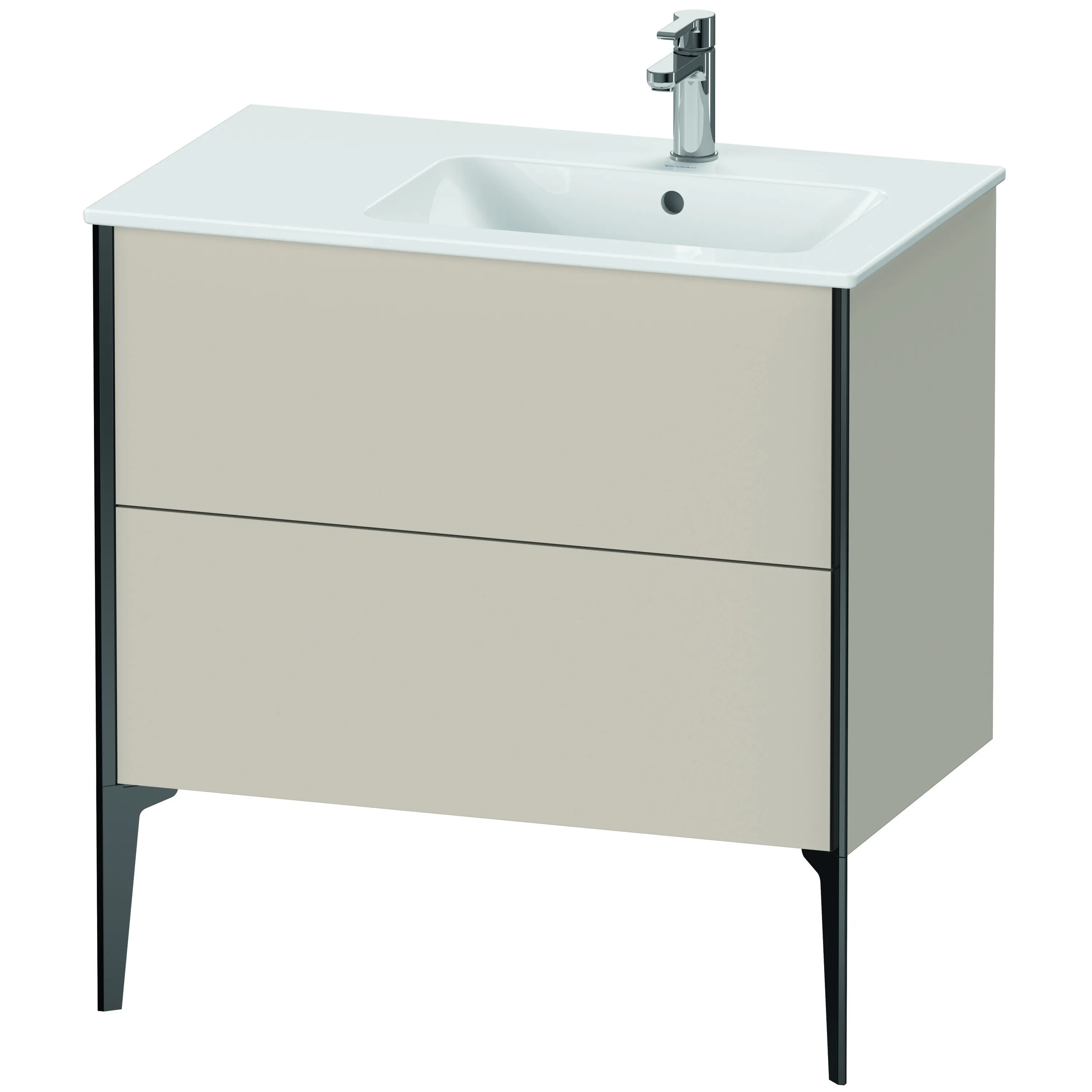 Duravit Waschtischunterschrank bodenstehend „XViu“ 81 × 59,4 × 48 cm in Taupe Matt