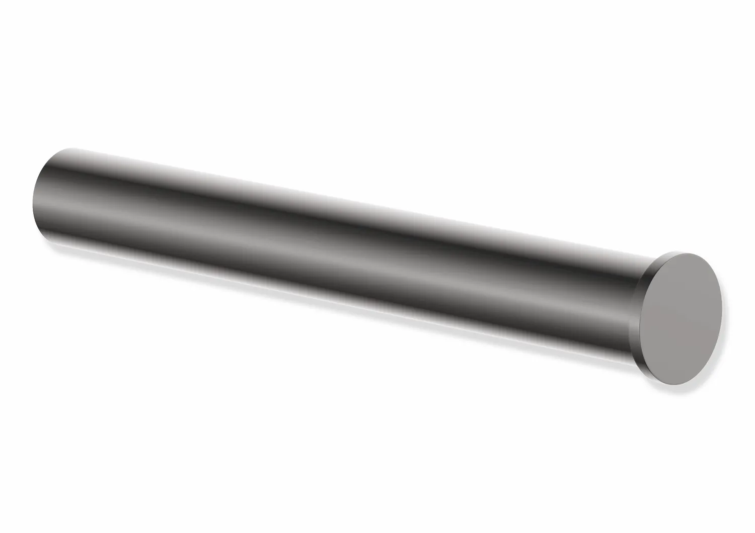 HEWI System 162 WC-Papierhalter, Edelstahl PVD, Länge 122 mm, Schwarzchrom glänzend