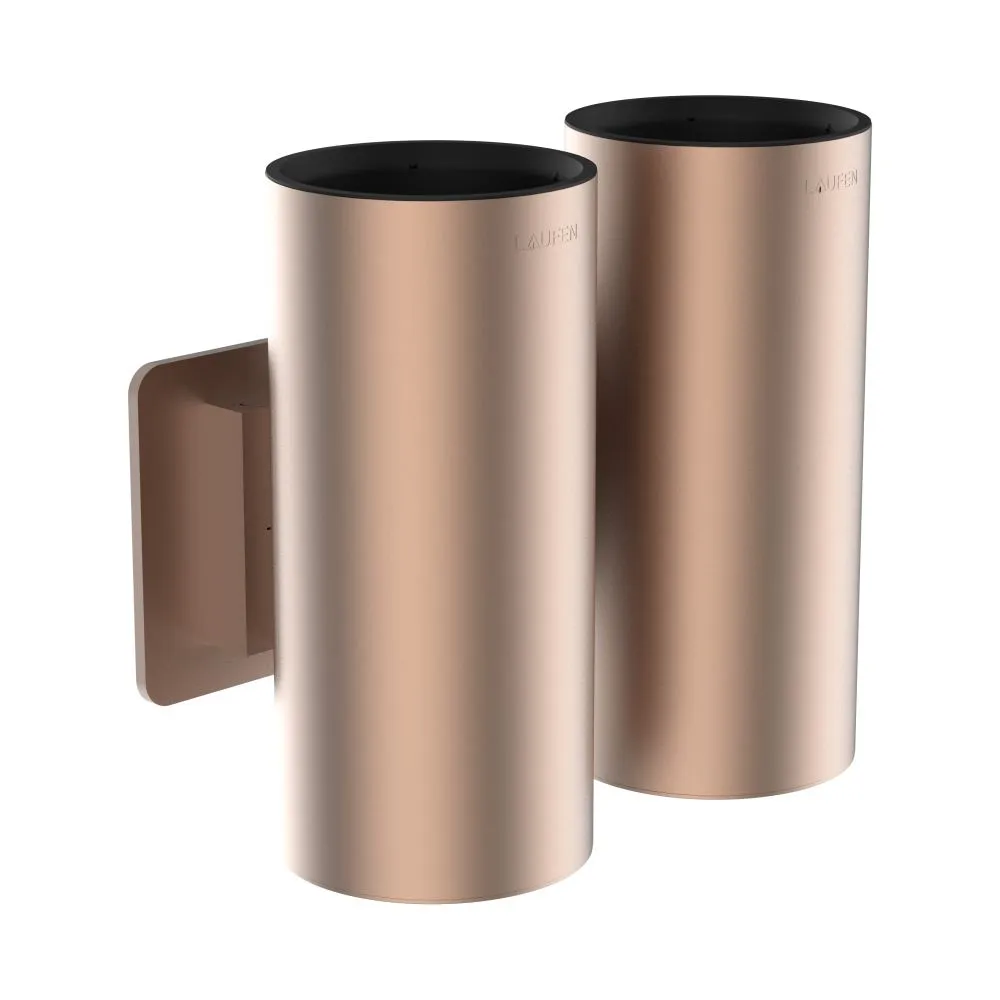 Niara Doppelzahnputzbecherh. 38206.1 rosegold gebürstet