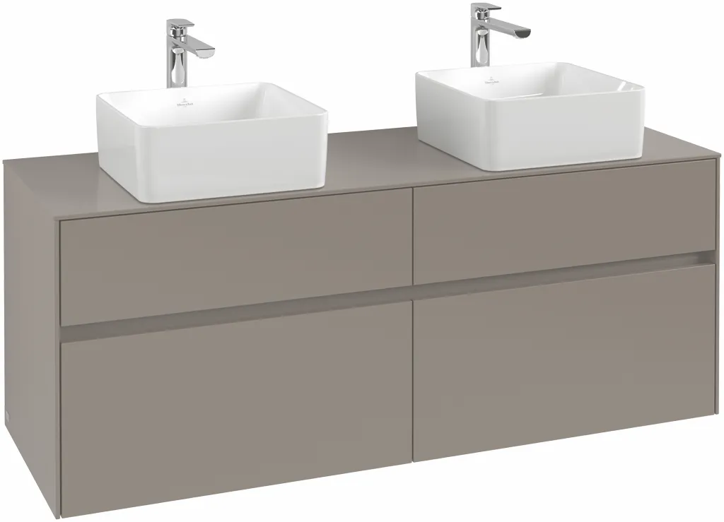 Villeroy & Boch Waschtischunterschrank „Collaro“ 1400 × 548 × 500 mm Nordic Oak, mit Beleuchtung, für links und rechts Villeroy & Boch Waschtischunterschrank „Collaro“ 1400 × 548 × 500 mm Nordic Oak, mit Beleuchtung, für links und rechts