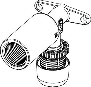 TECElogo-Ax Wandscheibe lang Dimension 16 × Rp 1/2″, Siliziumbronze